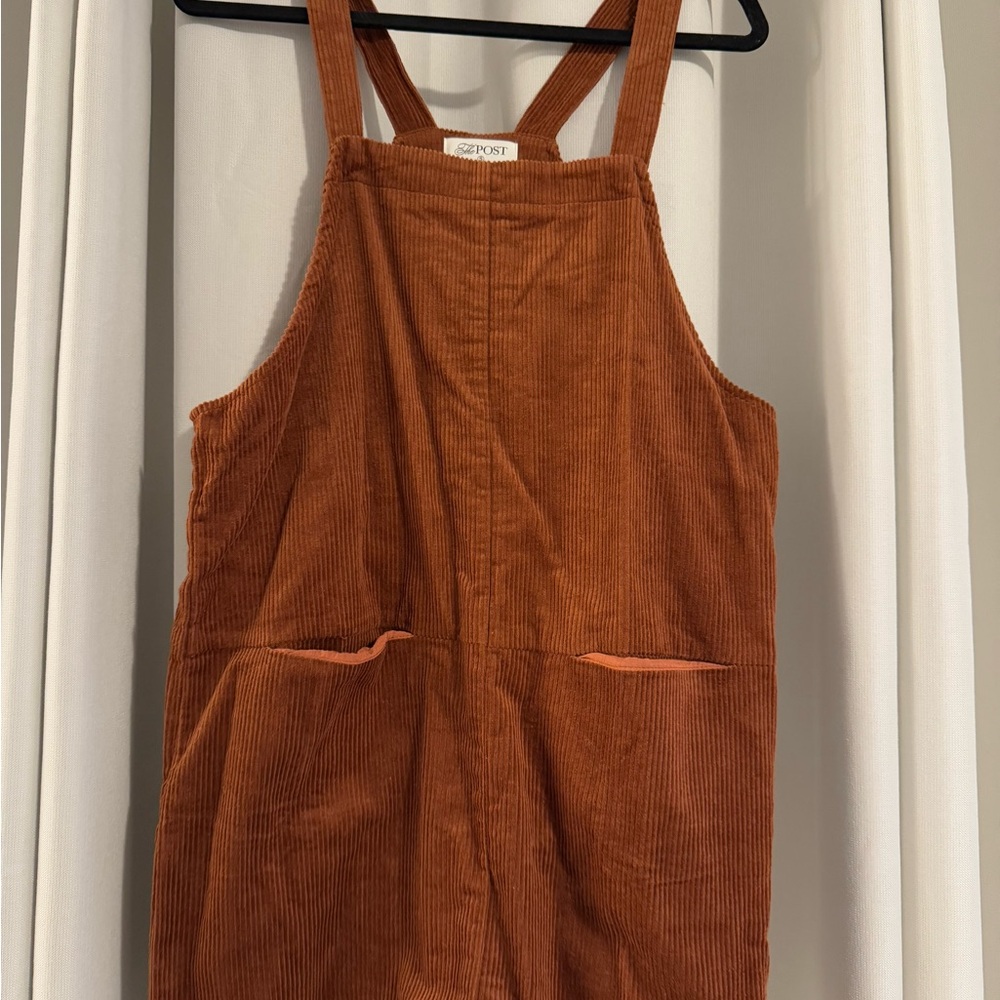 Women's Corduroy Dress in Rust by the Post